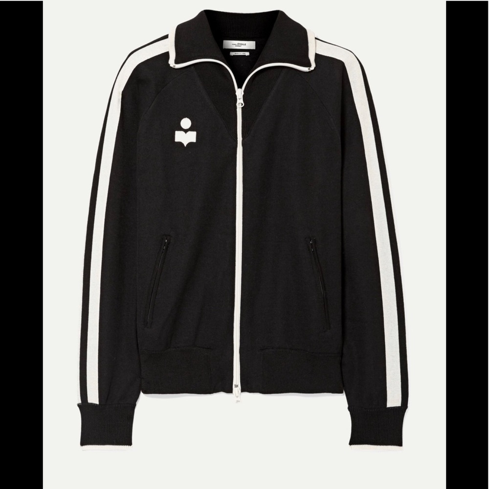 Isabel Marant Darcey Black Track Jacket 36